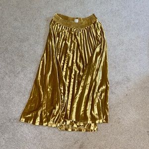 A New Day Gold Velvet Skirt